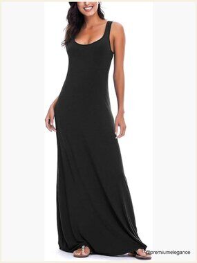 Sleeveless Maxi Dress Summer Beach Casual Floral Print Tank Top